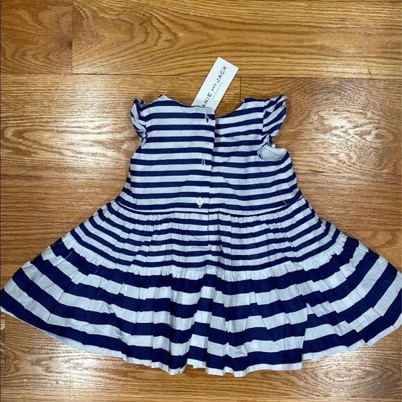 Janie and Jack Navy Stripes + Bloomers - Picture 3 of 3